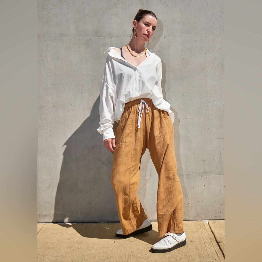 Judi Rosen Nadja Relaxed Pants, Cedar Japanese Cotton